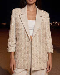 Women linear embellished