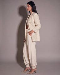 Women linear embellished