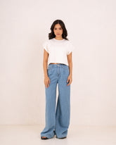 Women studded neckline top