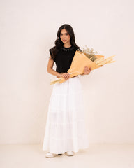 Women studded neckline top