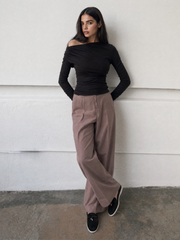 Women's Ruched Off-The-Shoulder Top