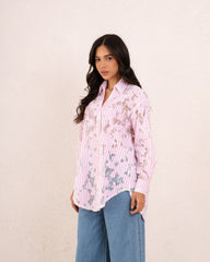 Women striped lace details