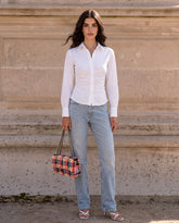 Woman Essential Long-Sleeve Plain Shirt