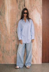 Women cotton oversize shirt