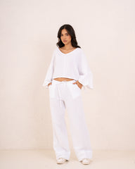 Women Flowy Cotton Top