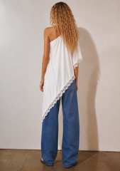 Women silk one shoulder