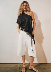 Women silk one shoulder
