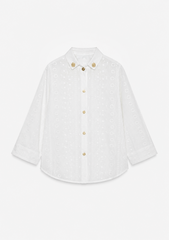 Women's Embroidered Eyelet Shirt