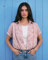 Women puff textured blouse