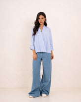 WOMAN Shimmering Button-Down Shirt