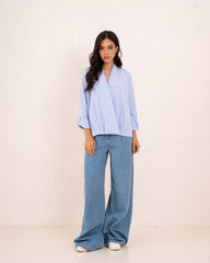 WOMAN Shimmering Button-Down Shirt