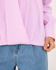 WOMAN Shimmering Button-Down Shirt