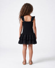 Girl smocked ruffle dress