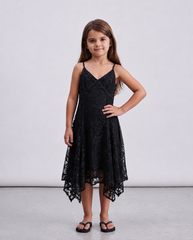 Girl high low lace dress