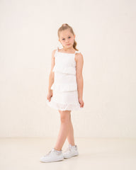 Kids’ Gingham Ruffle Dress