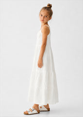 Girl cotton maxi dress