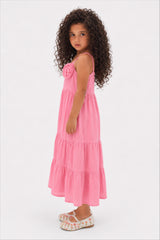 Girl cotton maxi dress