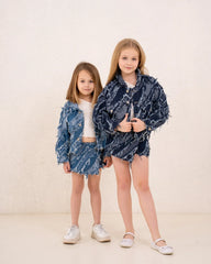 Girl Frilled Denim Jacket - Venti
