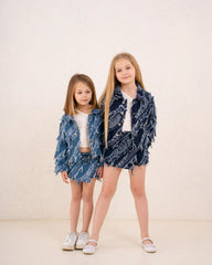 Girl Frilled Denim Jacket - Venti