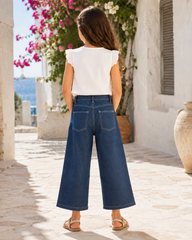 Girl sparkled denim pants