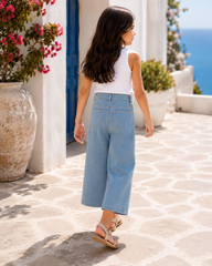 Girl sparkled denim pants