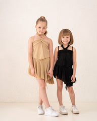 Girl net high low skirt