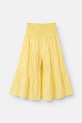 Girl smocked Cotton maxi Skirt