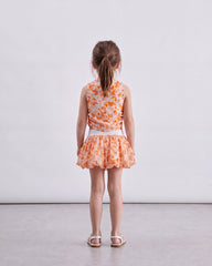 Girl floral skirt