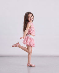 Girl floral skirt