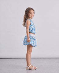Girl floral skirt