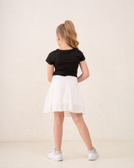Girl embroidered skirt
