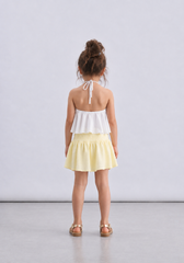 Girl crushed skirt