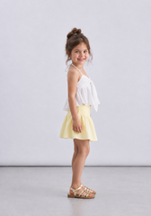 Girl crushed skirt