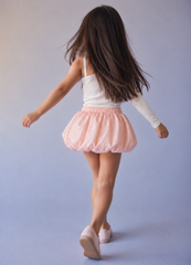 Girl puff ball sparkled skirt