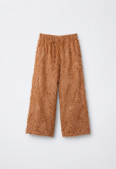 Fringed Textured Pants