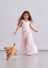 Girl wide leg layers pants