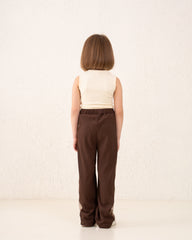 Girl pants with lace details