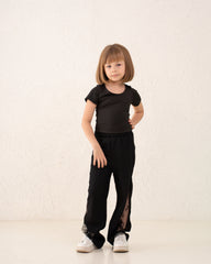 Girl pants with lace details
