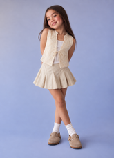 Girl jacquard vest