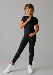 Girl sport zip up top