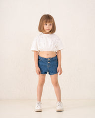 Girl studded drawstring top