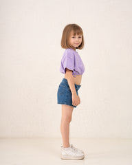 Girl studded drawstring top