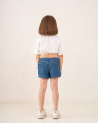 Girl studded drawstring top
