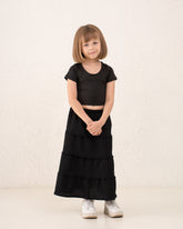 Girl scoop neck polyamide Top