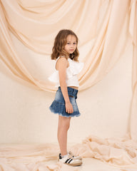 Girl big ruffle top