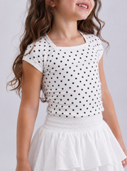 Girls polka dot top