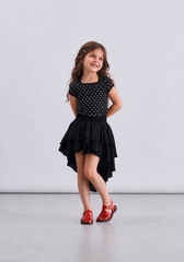 Girls polka dot top
