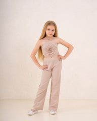 Girl flower halter top - Venti