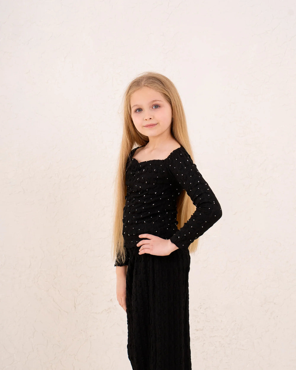 Girl crushed sparkled top - Venti