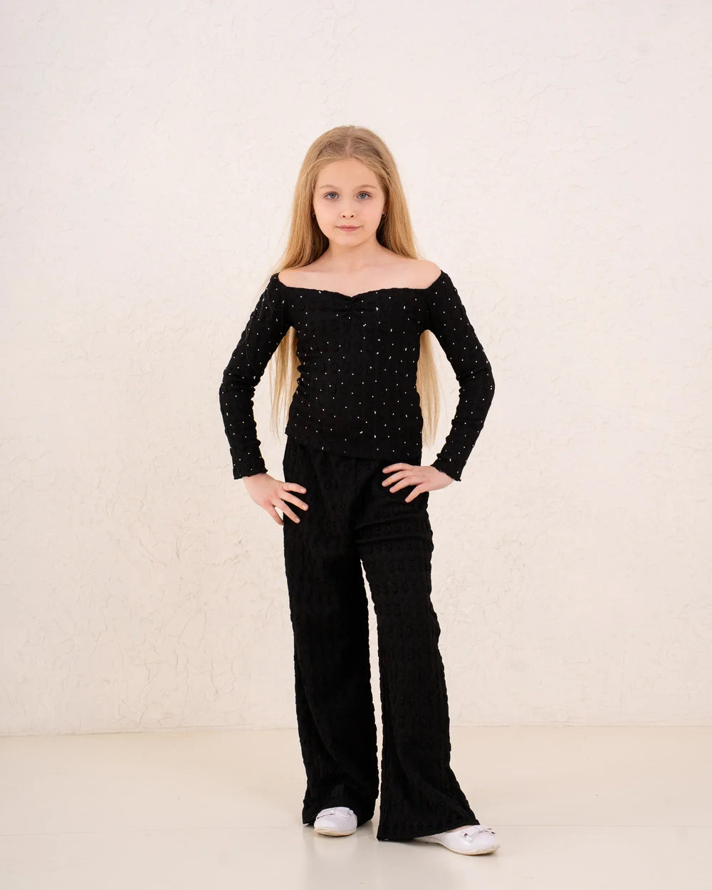 Girl crushed sparkled top - Venti